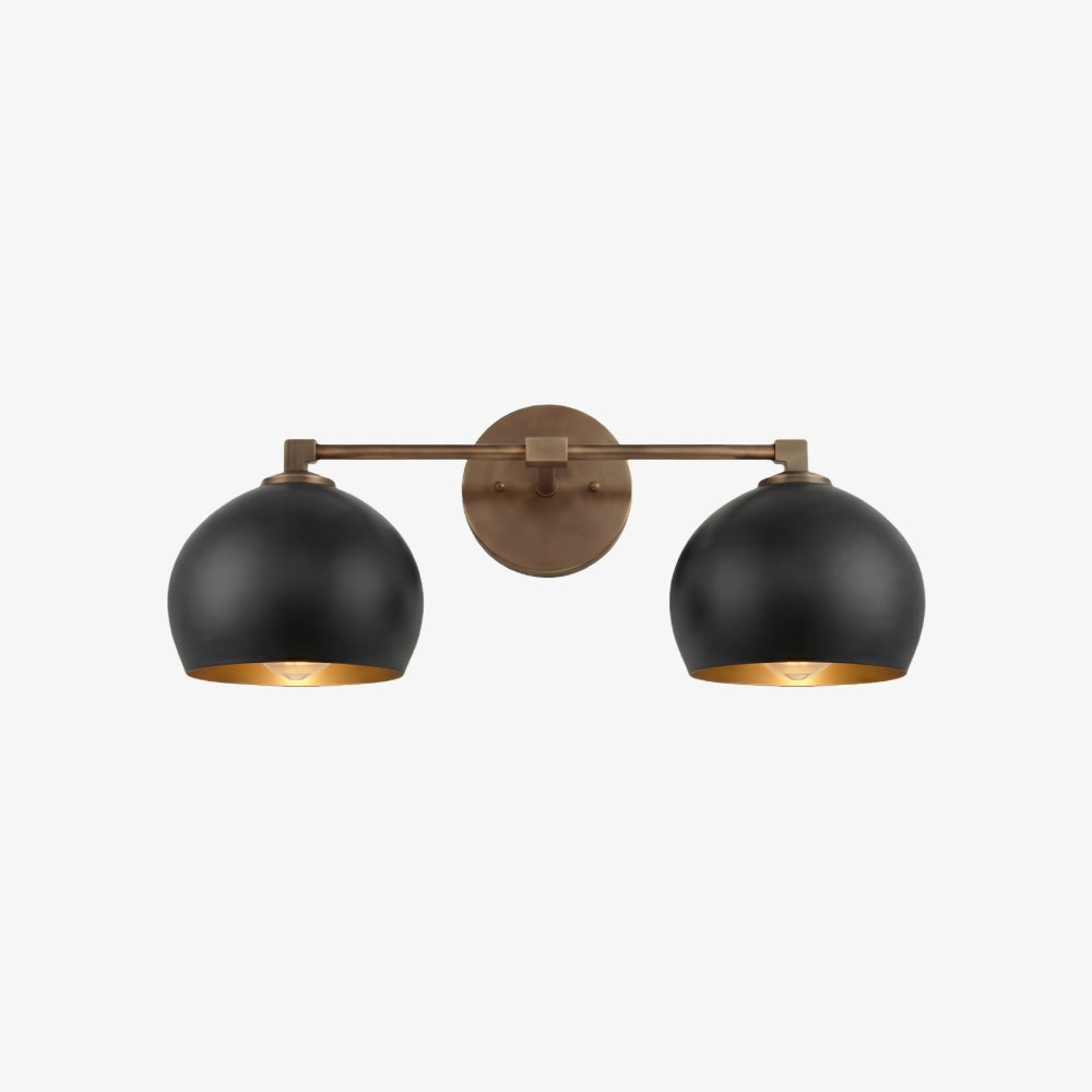 Auruca Globe Wall Light Bellflower Inspired Shape - Minimalist Metal Glass Sconce for Living Room