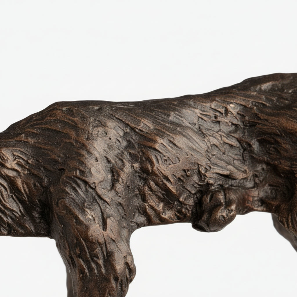 Floxo Lazy Dog Skulptur Geometrisches Eisendesign – Moderne Wohnkultur für Wohnzimmer und Büros