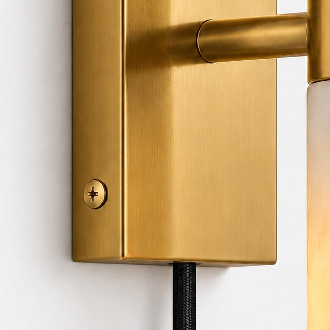 Modern Double Tube Design Plug-In Wall Sconce
