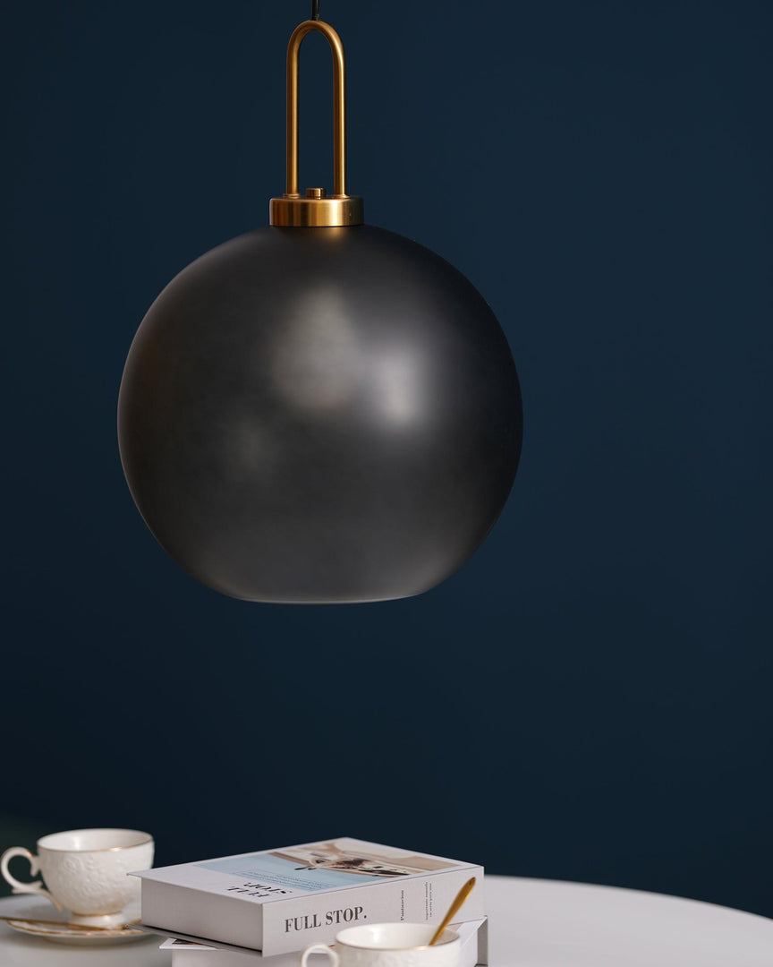 Copper-Plated Glass Plug-In Swag Pendant