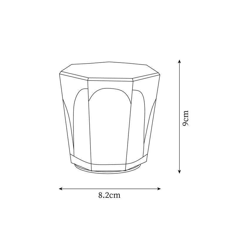 Lampe de table en cristal diamant (batterie intégrée)