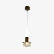 Style A clear brass pendant light