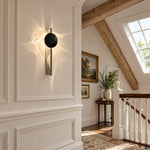 Cargar imagen en el visor de la Galería, Ripple Head Turning Disc Brushed Metal Wall Sconce