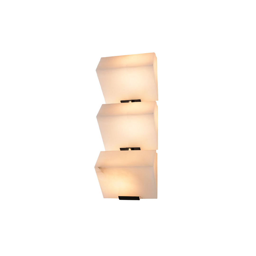 Modern Alabaster Wall Lamp – Minimalist Staircase Sconce for Hallway Corridor Lighting