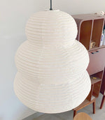 Bild in Gallery-Viewer laden, Beige Mulberry Paper Swag Pendant Light