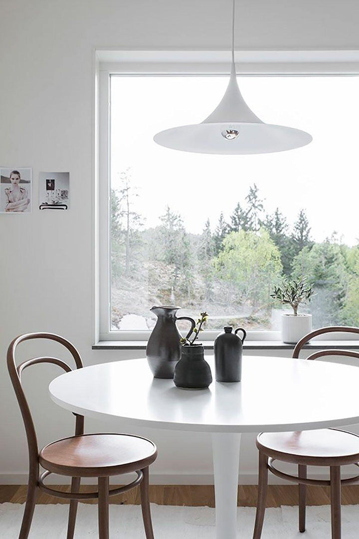 Arch-Shaped Aluminum Plug-In Pendant Light