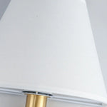 Load image into Gallery viewer, White fabric lampshade texture and trim