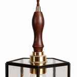 Bild in Gallery-Viewer laden, Wood accent and metal socket detail