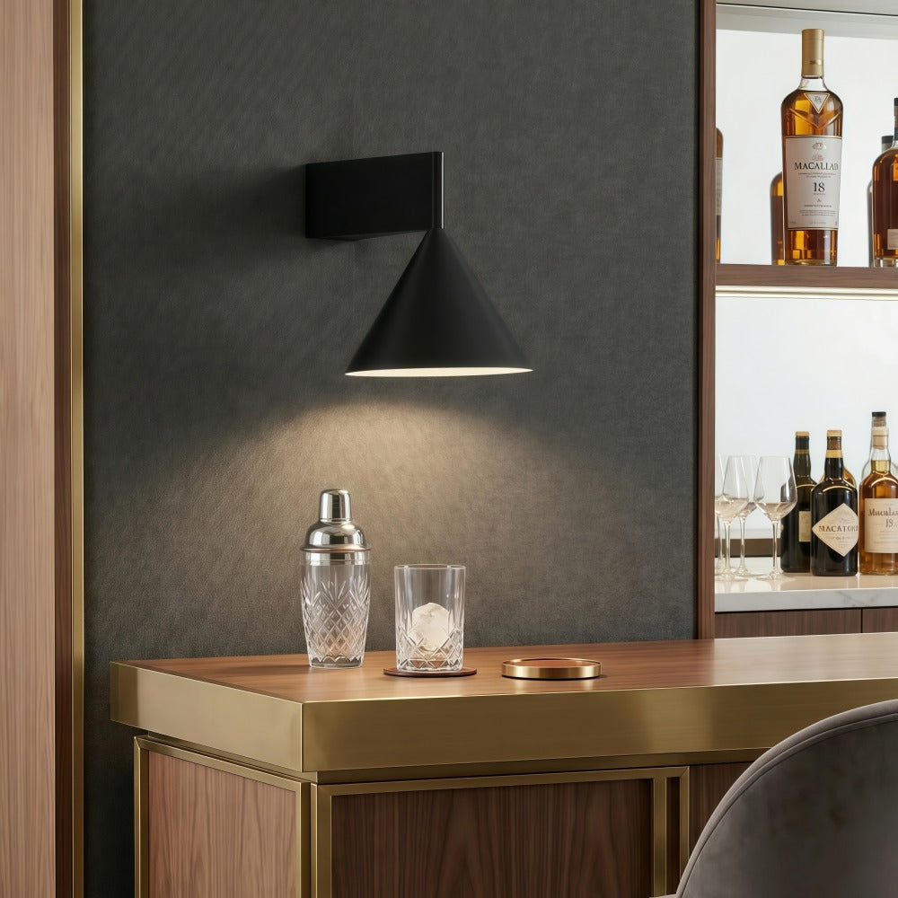 Metorq Geometrische Metall-Wandleuchte - Modernes Design für Schlafzimmer-Nachttischlampe
