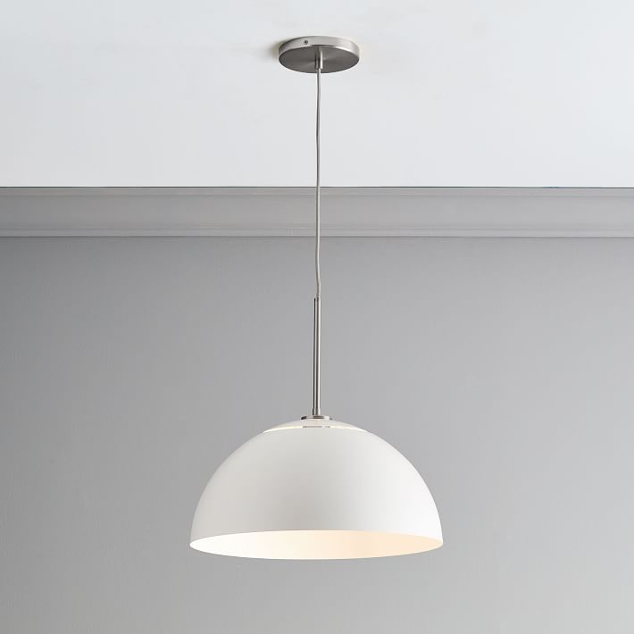Parvion Metal Dome Pendant Light – Minimalist Modern Kitchen Fixture