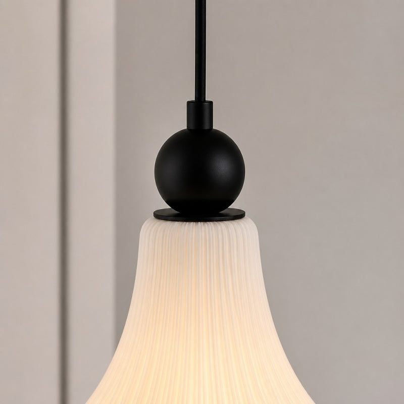 Cazelle French Vintage Flower Pendant Light – Retro Floral Hanging Lamp for Bedroom and Entryway