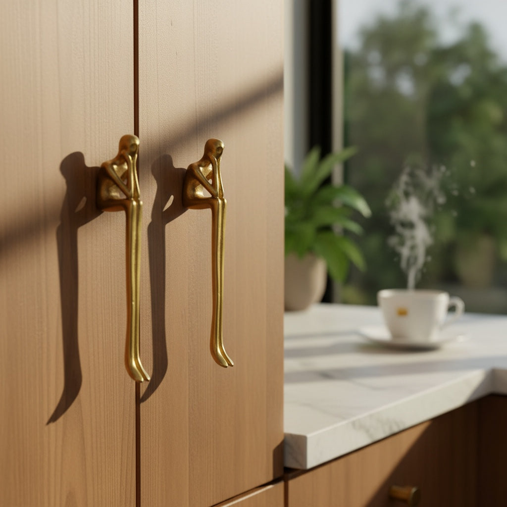 Verlitho Statement Schrankgriff - Galerie-inspirierte Beschläge für Wohnkultur