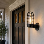 Load image into Gallery viewer, Patnox Clear Glass Industrial Wall Sconce