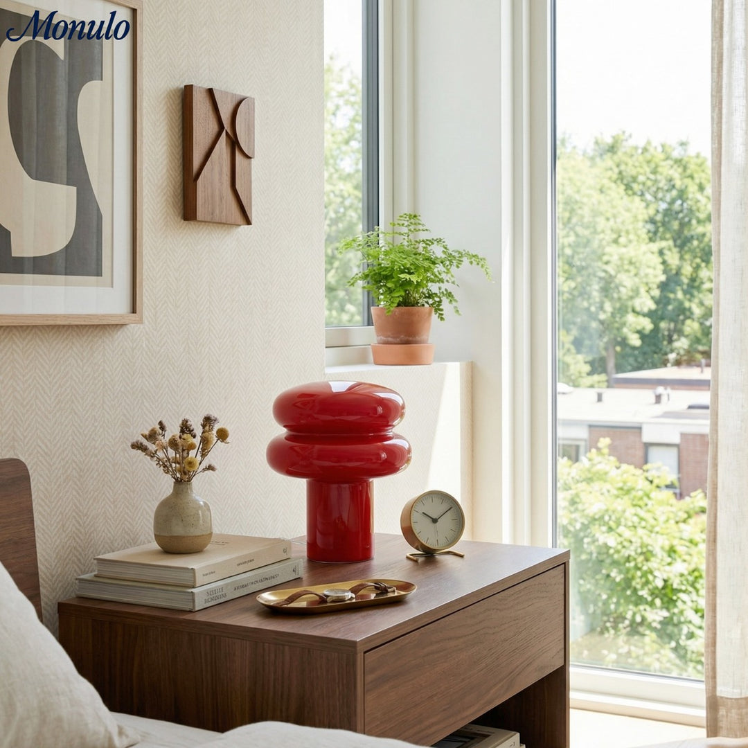 Coloria Minimalistische Opalglaslampe – Sanftes Leuchten für das Schlafzimmer