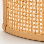 Load image into Gallery viewer, Japanese Rattan Wood Wall Sconce