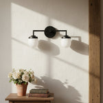 Charger l&#39;image dans la visionneuse de galerie, Opalume Glass Double Vanity Light - Vintage Style Bathroom Double Wall Lighting
