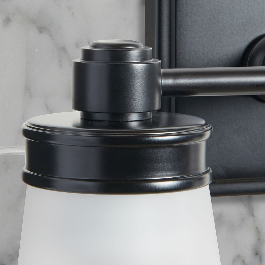 Derlina Glass Cone Wall Sconce - Modern Frosted Glass Shade Lighting