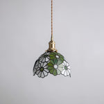Bild in Gallery-Viewer laden, Brass Stained Glass Plug-In Pendant