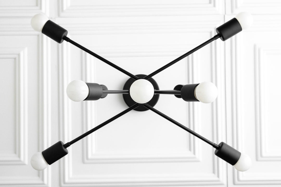 Lustre moderne Mobilux Line - Plafonnier milieu du siècle