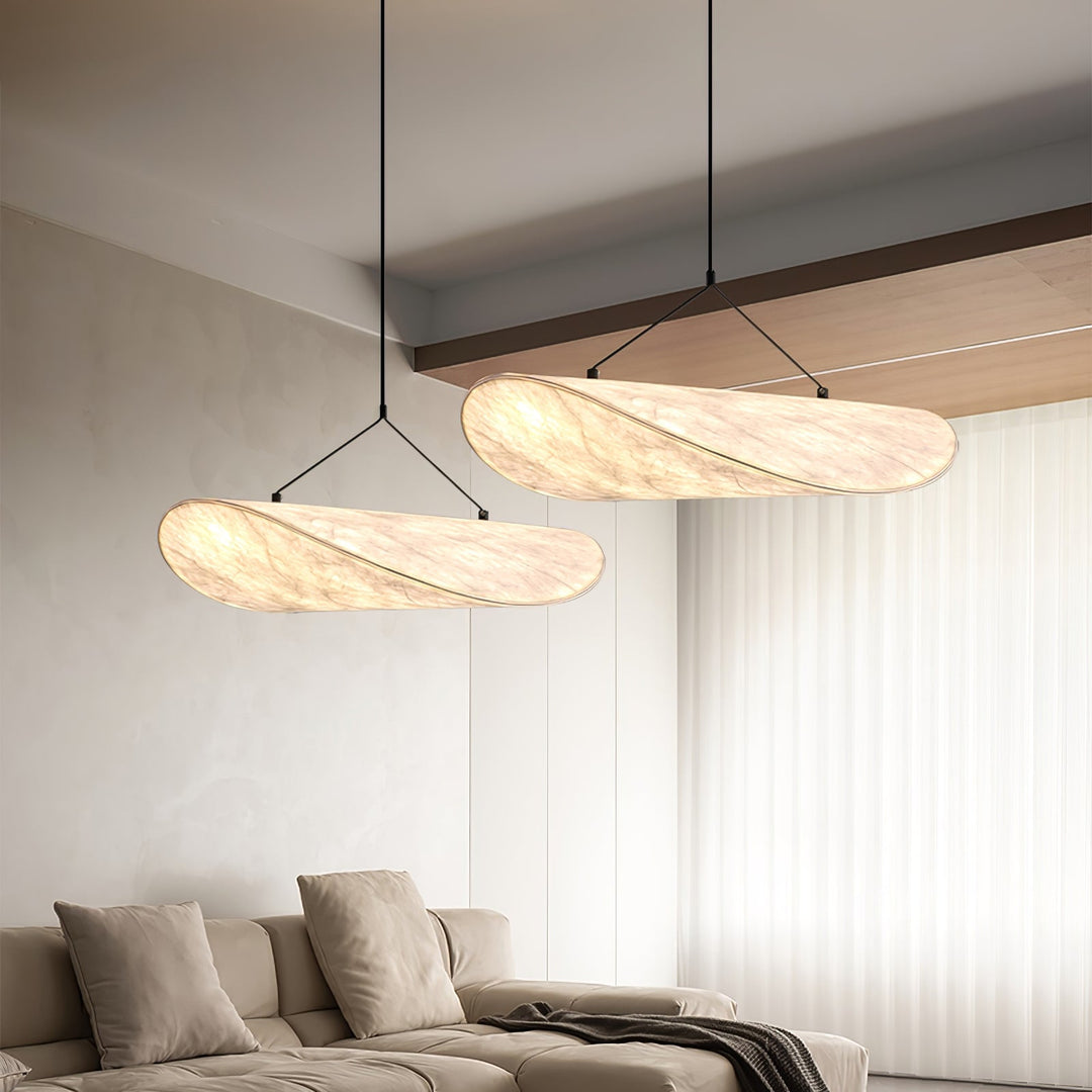 Cloudlike Mulberry Silk Plug-In Pendant Light