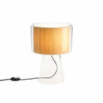 Load image into Gallery viewer, Natural Glass Table Lamp With Fabric Shade