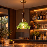 Bild in Gallery-Viewer laden, Vintage Wavy-Edge Glass Pendant Lamp