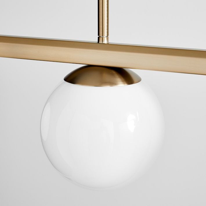 Lámpara de techo redonda Brelia - Lámpara de techo moderna con forma de globo de cristal lechoso