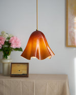 Charger l&#39;image dans la visionneuse de galerie, Bellina Wave-Edge Glass Pendant Lamp — Organic Contemporary Style for Dining &amp; Living
