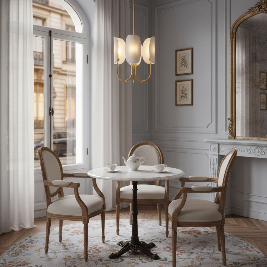 Lustre en laiton Leaf