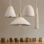 Bild in Gallery-Viewer laden, Textured Cement Gold Plug-In Swag Pendant