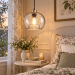 Charger l'image dans la visionneuse de galerie, Modern Rustic Glass Pendant Light for Dining Room