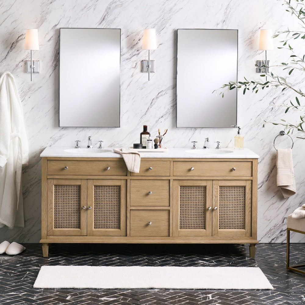 Lámpara de pared Rowan con pantalla de lino blanco elegante – Lámpara de pared retro de metal para dormitorio y pasillo