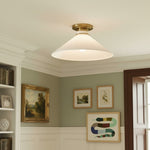 Charger l&#39;image dans la visionneuse de galerie, Aurenza Modern Industrial Flush Mount – Elegant Ceiling Lamp for Residential Interiors
