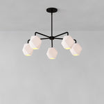 Load image into Gallery viewer, Talvior Sculptural 5-Light Chandelier - Faceted Design, Modern Finishes - Illuminate Spaces
