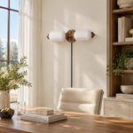 Cargar imagen en el visor de la Galería, Eloise Fluted Leaf-Relief Plug-In Wall Sconce