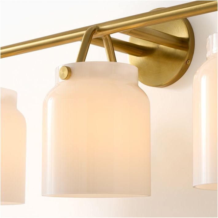 Aplique de pared moderno Hanton de 3 luces - Accesorio de baño de metal