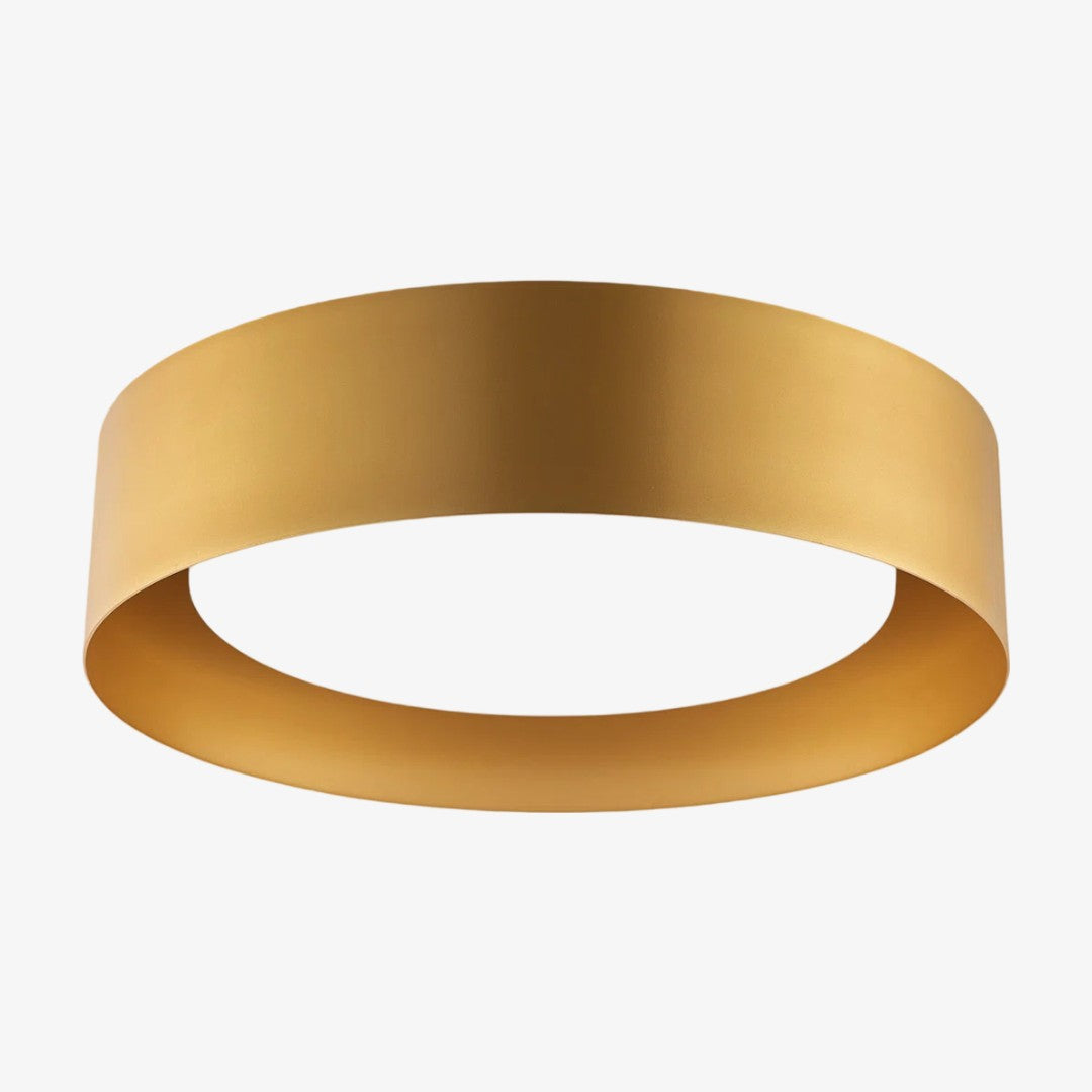 Plafonnier contemporain en métal Velcora – Luminaire élégant en forme de tambour pour chambre