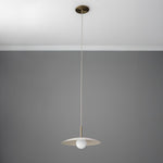 Charger l&#39;image dans la visionneuse de galerie, Suspension minimaliste Curva Metal Disc Line – Luminaire suspendu de style moderne pour la maison et les espaces commerciaux
