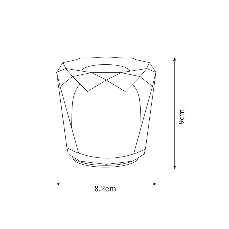 Lampe de table en cristal diamant (batterie intégrée)