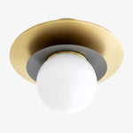 Load image into Gallery viewer, Artivo Modern Layered Globe Ceiling Light with Brass Finish for Living Room, Bedroom and Bathroom
