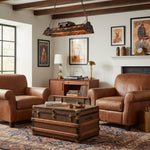 Load image into Gallery viewer, Industrax Steampunk  Linear Chandelier - Vintage Metal Frame Lighting for Dining or Living Room