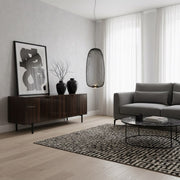 Lámpara de suspensión minimalista Radiloop - Diseño inspirado en farol de metal para comedor N48