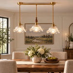 Bild in Gallery-Viewer laden, Vintage Wavy-Edge Glass Pendant Lamp