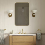 Charger l&#39;image dans la visionneuse de galerie, Applique murale conique en porcelaine Calvor - Élégant luminaire en céramique et laiton
