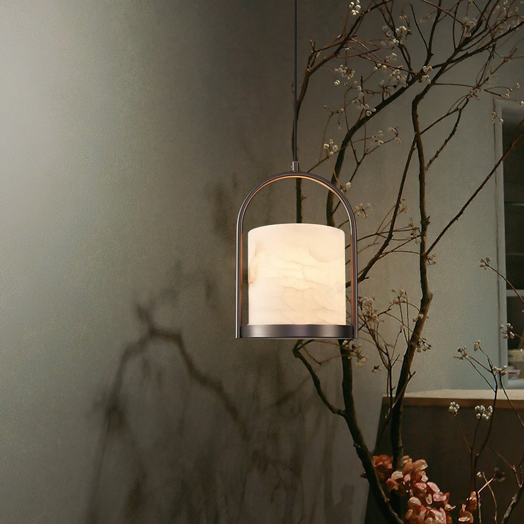 Cortland Alabaster-Pendelleuchte