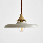 Load image into Gallery viewer, Distressed silver industrial pendant light