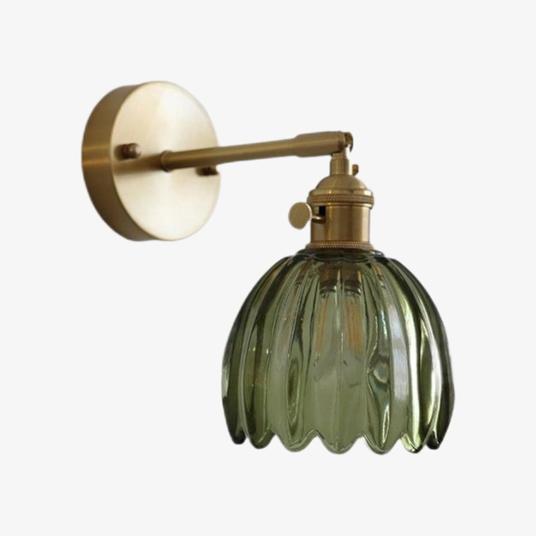 Aplique de Pared Floral Tulipán Blossix – Lámpara de Pared Moderna con Base de Metal para Iluminación Interior del Hogar N64