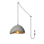 Load image into Gallery viewer, Curved Polystyrene Plug-In Pendant Light