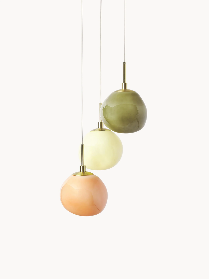 Suspension en verre opale Coloria – Design moderne et élégant pour salon, chambre et couloir