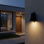 Cargar imagen en el visor de la Galería, Luz de Pared Exterior Industrial Metálica en Forma de Campana IP65 Impermeable